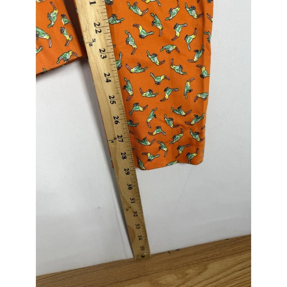 Polo Golf Ralph Lauren Toucan Bird Print Slim Golf Pants Womens Size 6 Loud AOP